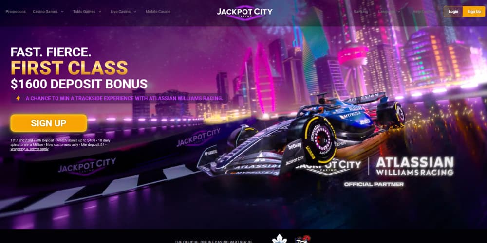 Jackpot City Casino platform