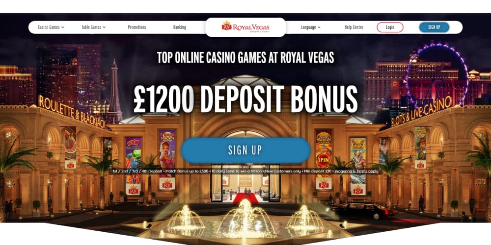 Royal Vegas payment methods